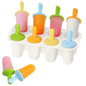Miaowoof silicone mold with 8 cavities in white for toddler snacks