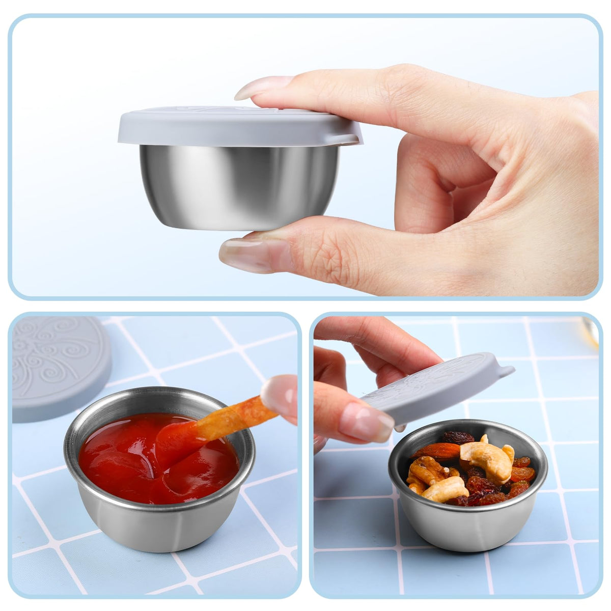 MICEBAY colorful set helps families assign sauces easily.