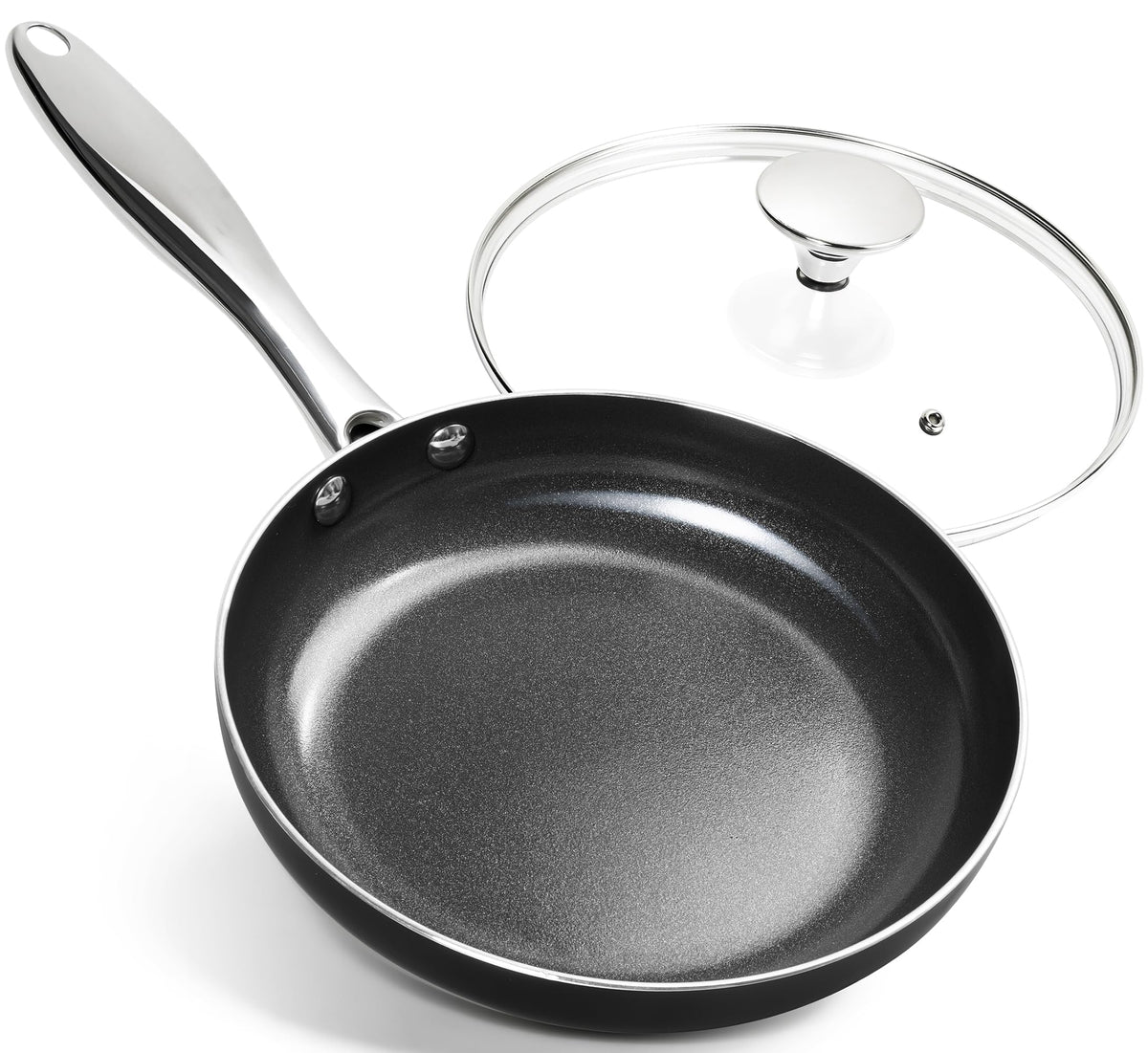 Michelangelo 8-inch frying pan ready for quick sear and even heat.