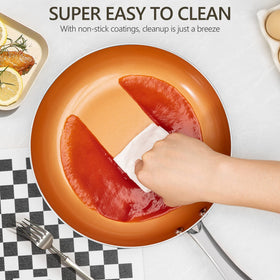 Ergonomic MICHELANGELO stainless steel handle stays cool during use