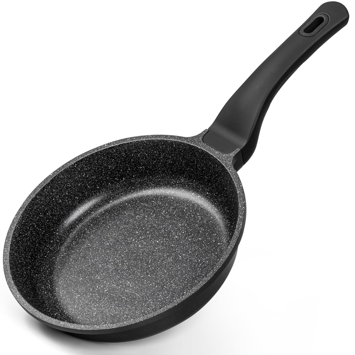 MICHELANGELO Nonstick Frying Pan 8-Inch with silicone handle for easy, safe cooking.