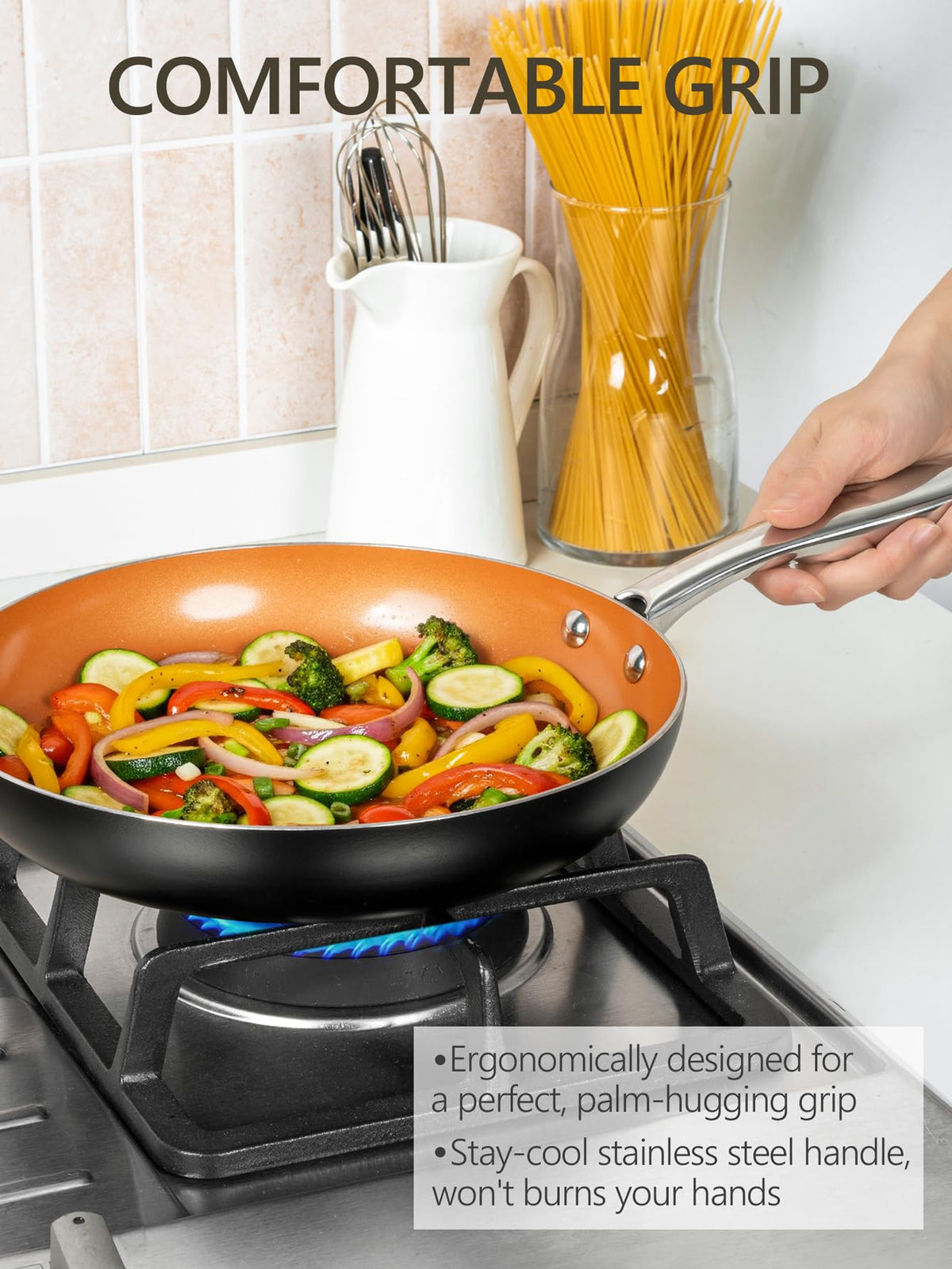 Dishwasher-friendly pan design for easy cleanup after cooking