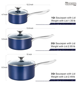 MICHELANGELO oven-safe up to 350°F extends finishing options.