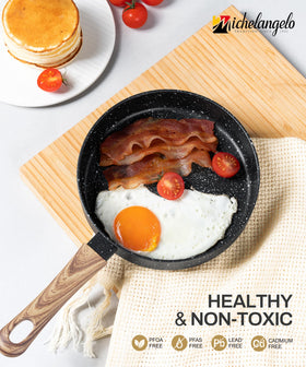 MICHELANGELO 6-inch pan provides even heat across stovetops.