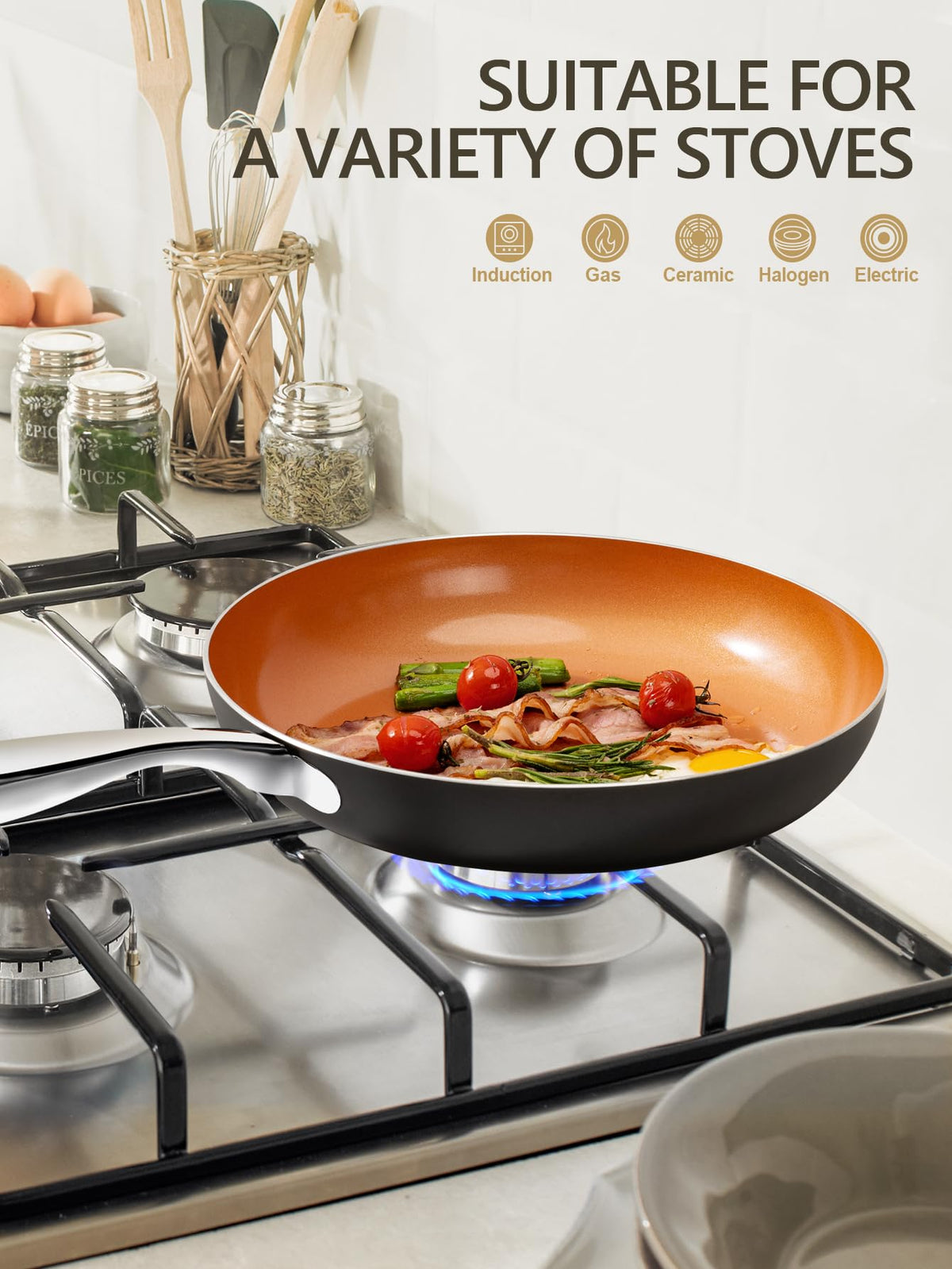 Induction-friendly spiral bottom compatible with various stoves