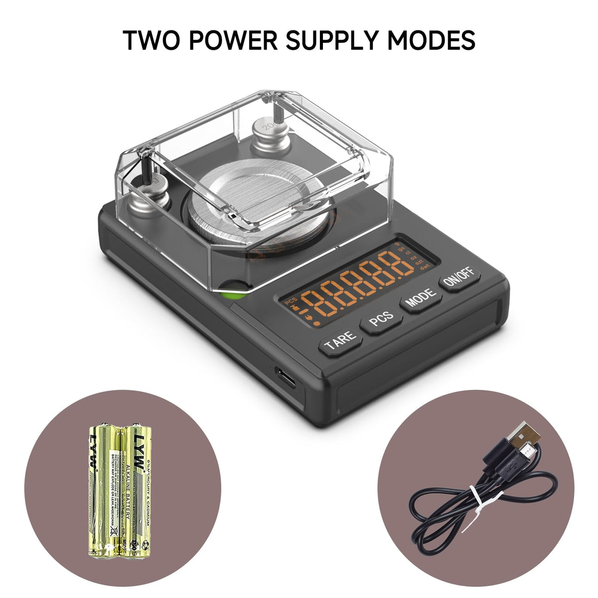 MicolMeas calibration weights included for fast, accurate setup.