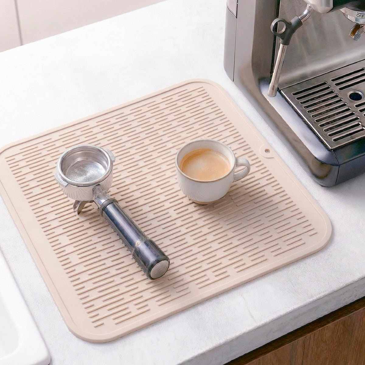 MicoYang extra-large 18x16 inch mat covers more counter space