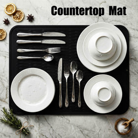 Non-slip surface of MicoYang mat for pet bowls and kitchenware