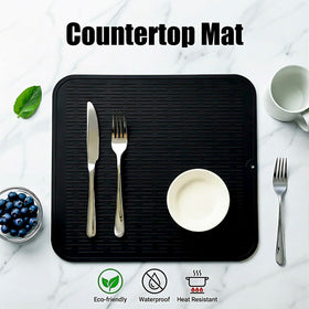 MicoYang silicone mat used as refrigerator liner to protect shelves.