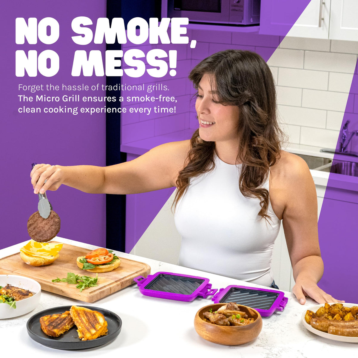 Micro Grill Classic BPA-free materials ensure safe microwave use.