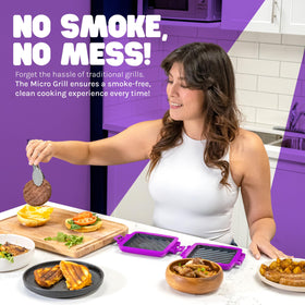Micro Grill Classic BPA-free materials ensure safe microwave use.