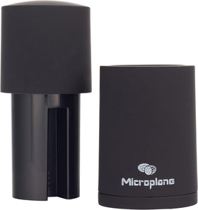 Microplane cinnamon mill side view highlighting compact, versatile design for everyday use.