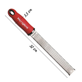 Microplane Classic Red Zester Grater dishwasher-safe usage for quick cleanup.