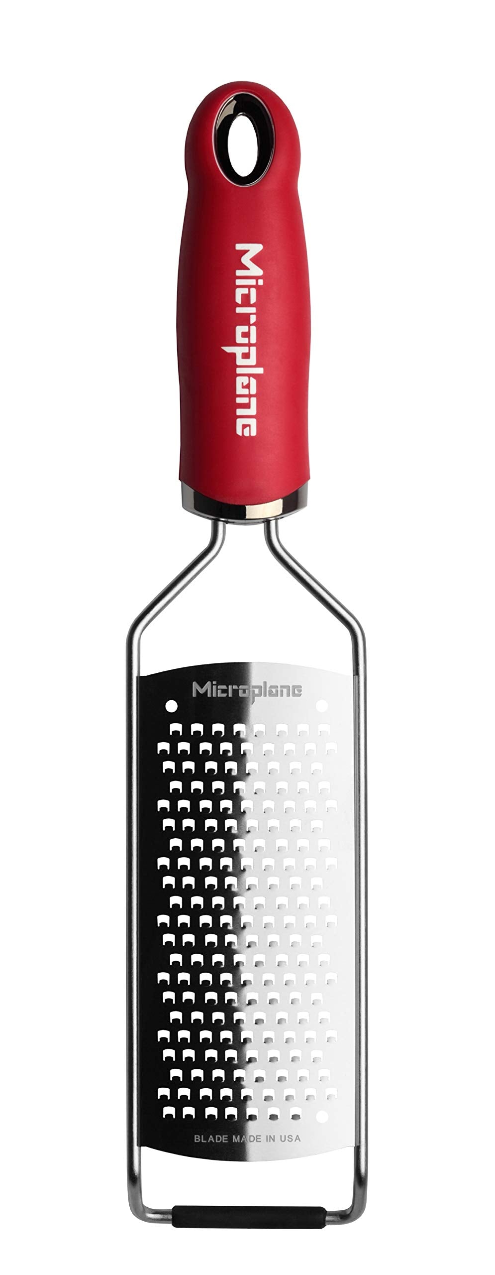 Microplane Gourmet Series cheese grater coarse red for Parmesan and Asiago toppings