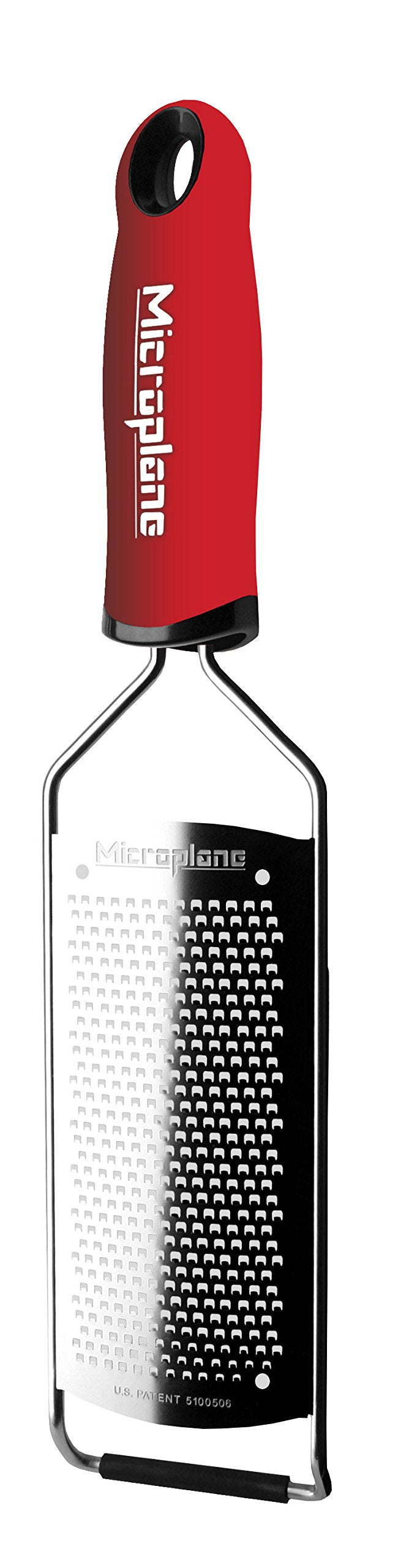 Microplane Gourmet Series fine grater with red handle for fine cheese and zest