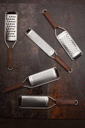 Microplane Master Series cleaning storage keeps zester ready at hand