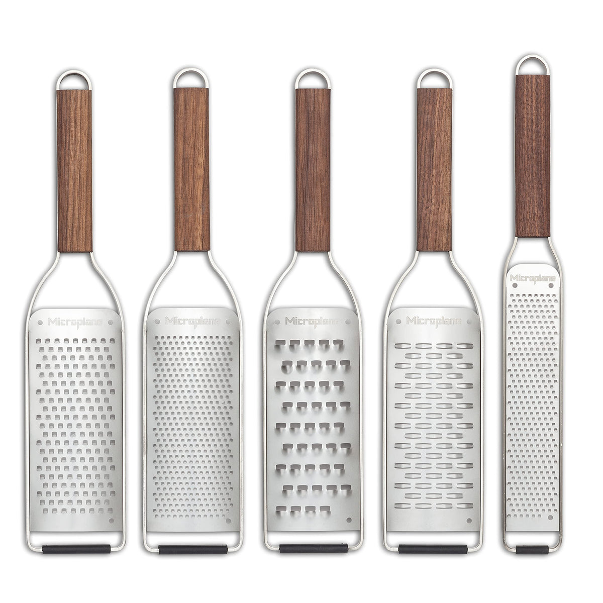 Microplane Master Series kitchen scene showing versatile zesting and grating