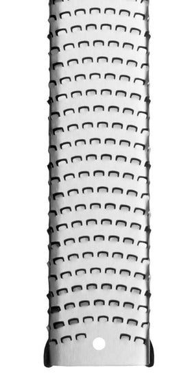 Microplane Premium Zester shaves cork for bottle reseal or stopper fitting.