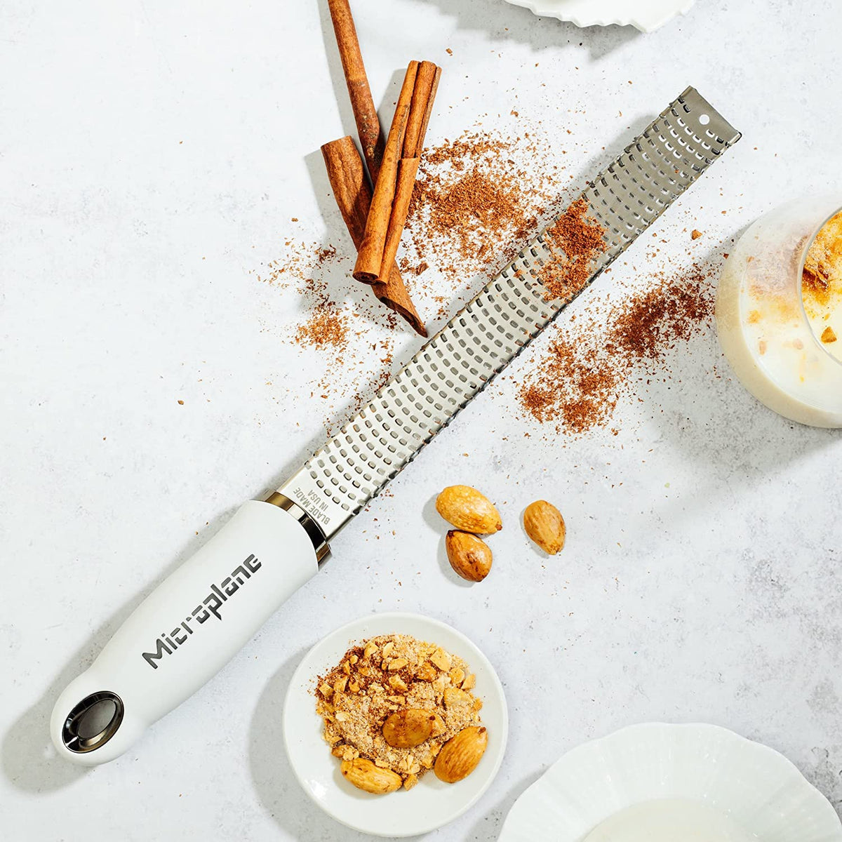 Microplane Premium Classic ergonomic handle supports extended zesting sessions