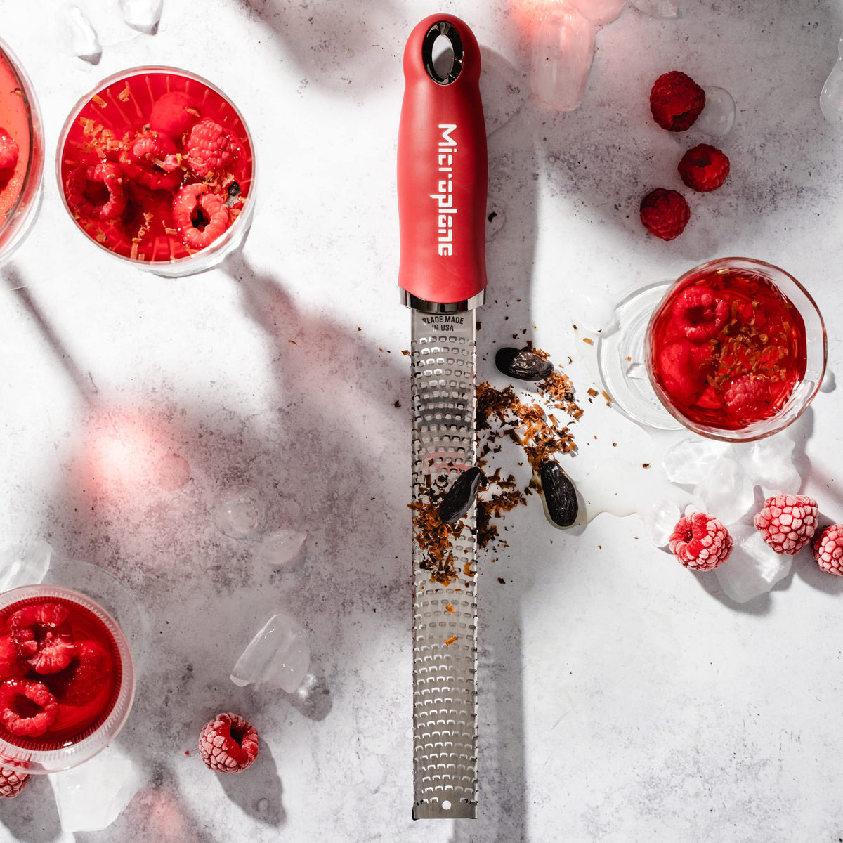 Microplane Premium Classic Zester Pomegranate Red, made in USA quality.