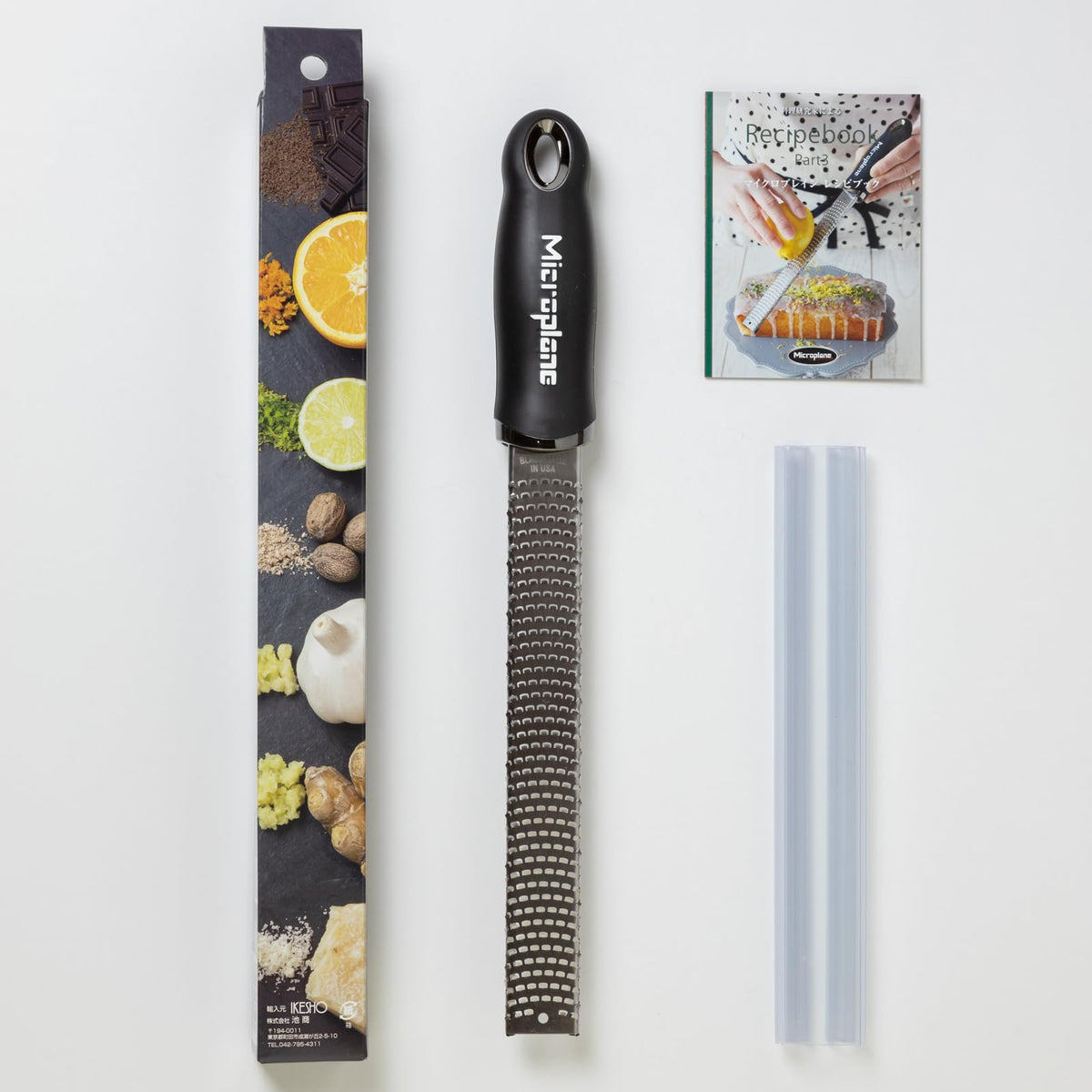 Microplane Premium Classic ultrasharp blades close-up built in the USA.