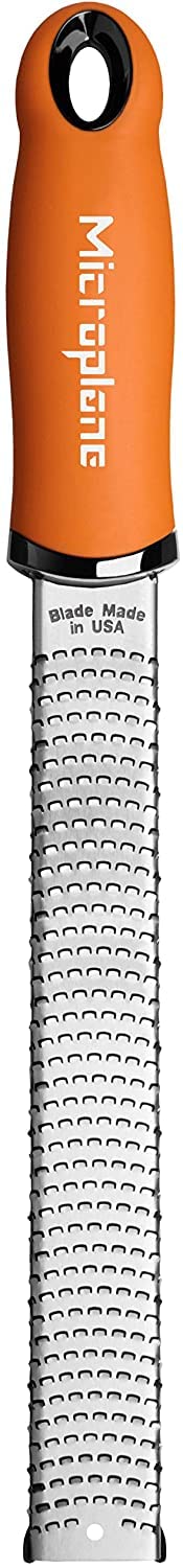 Microplane Premium Classic Zester blade close-up highlighting ultra-sharp teeth
