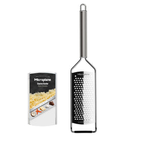 Microplane Professional Series coarse grater blade for precise cheese and vegetable shredding.