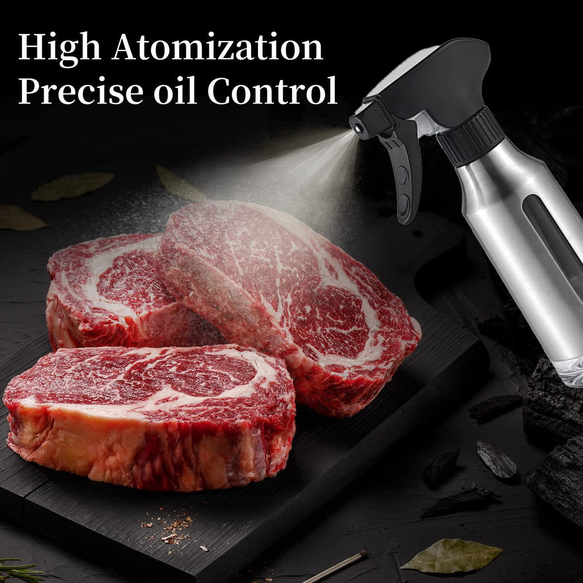 Micyples oil sprayer ergonomic handle ensures comfortable, controlled spraying.