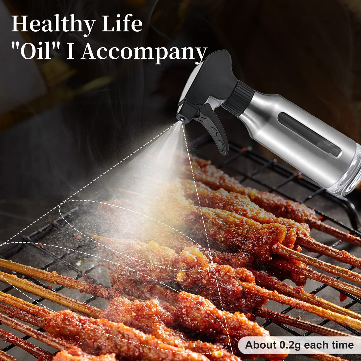 Micyples oil sprayer supports multiple uses from cooking to grilling.