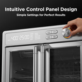 Midea Flexify Pro French door design offers convenient, single-pull access.