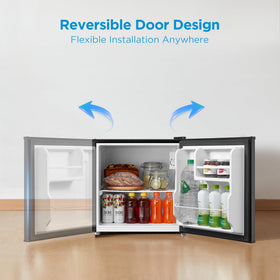 Reversible door design for flexible placement in any room.