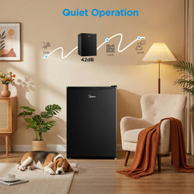 Midea MERM26B0ABB dorm/office use in black finish