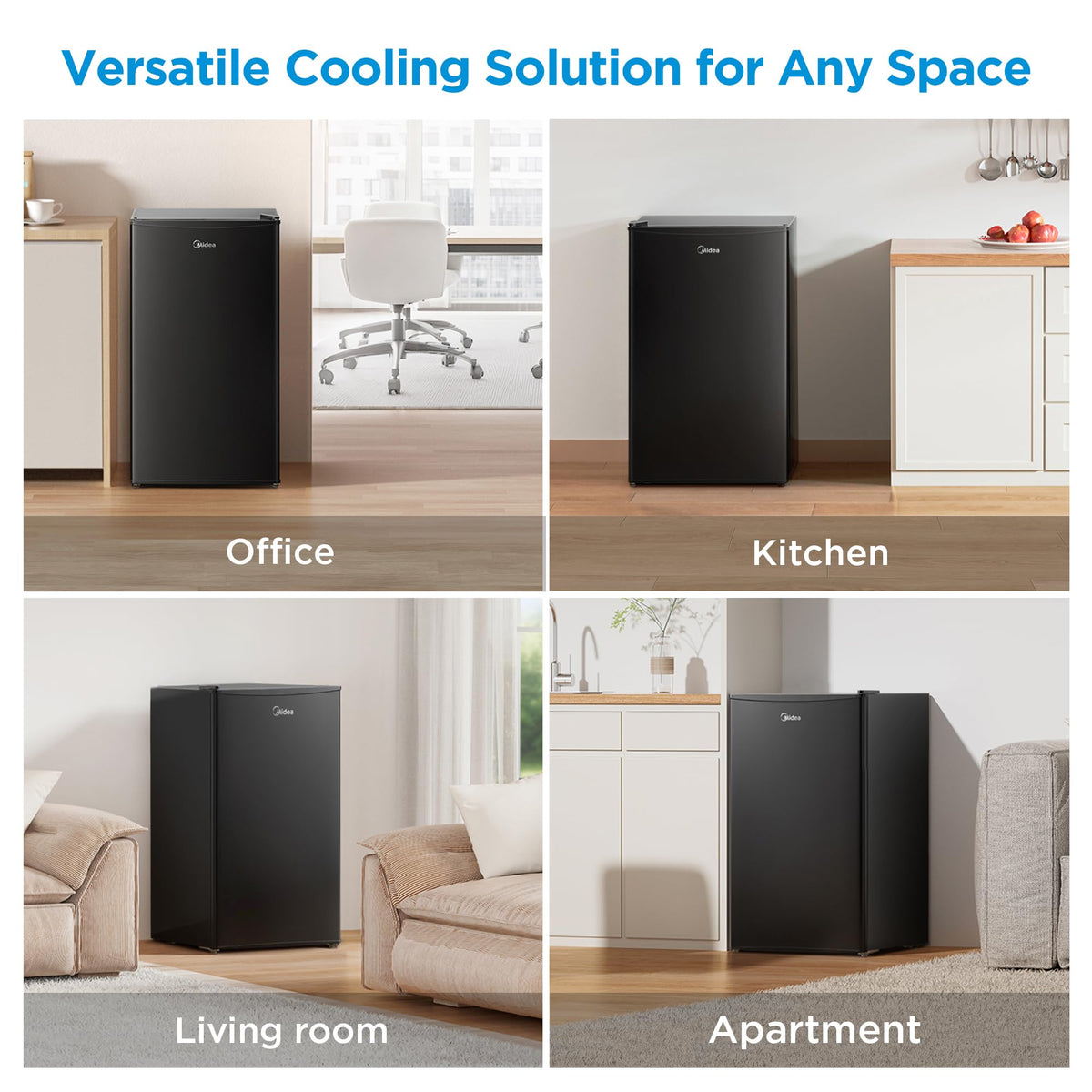 Midea MERM33S1ABB multi-air flow for even cooling.