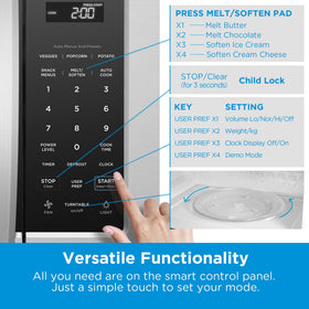 Midea MOR17BSA-SS 300 CFM ventilation keeps kitchen air clear