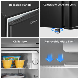 Energy Star badge visible; efficient cooling with lower energy use.