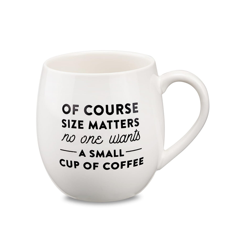 MIECOO large 24 oz ceramic mug with ergonomic handle for comfortable sipping.