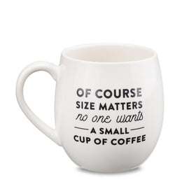 MIECOO matte white mug showcases oversized design, perfect for coffee and tea rituals.