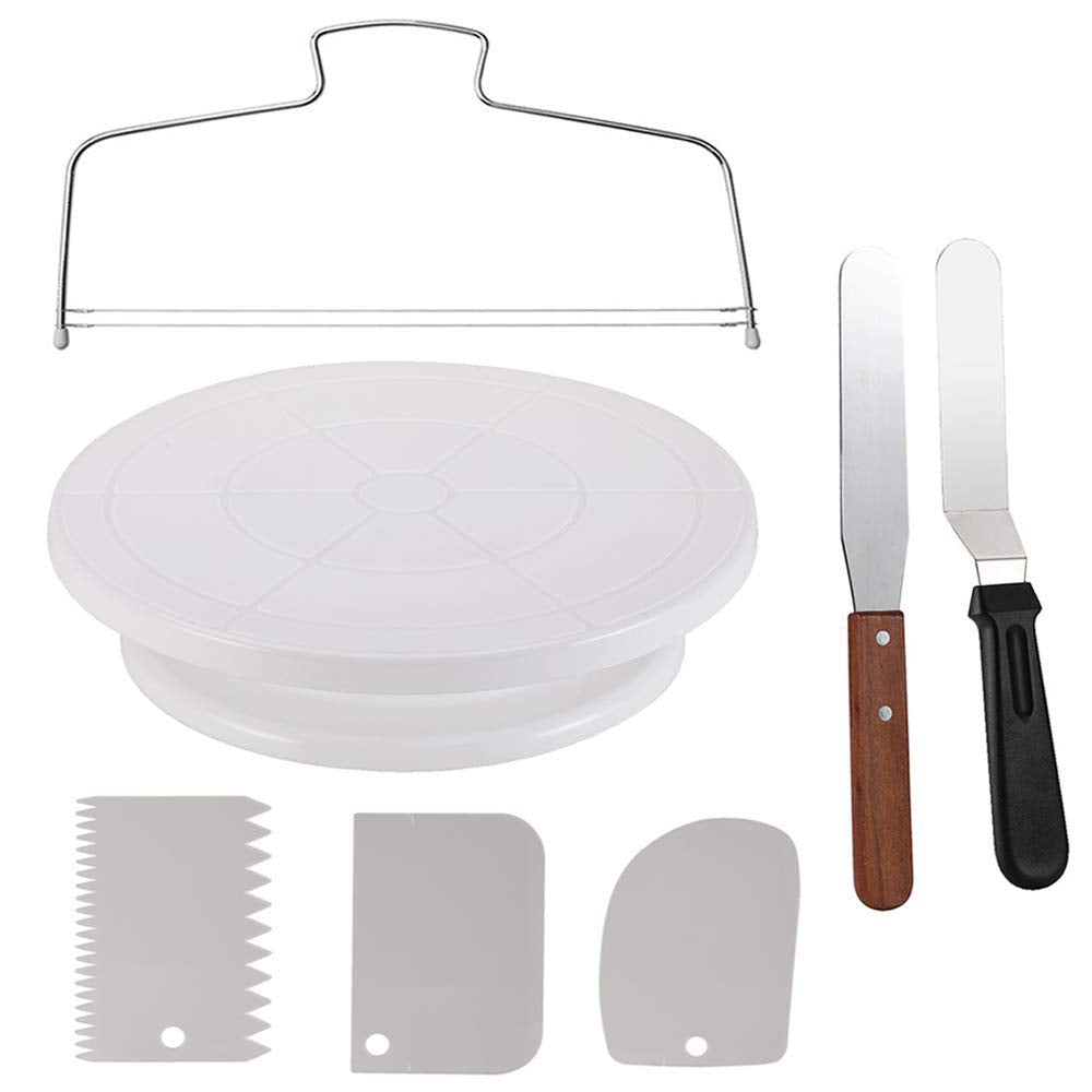 Miecux cake turntable 11-inch base for smooth decorating and stability.