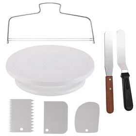 Miecux cake turntable 11-inch base for smooth decorating and stability.