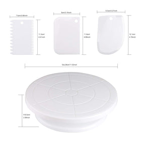 Miecux icing smoother shows clean edges and even finishes.