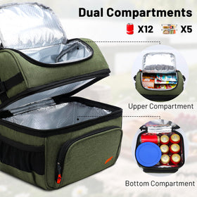 MIER bottom insulated section keeps beverages cool for hours