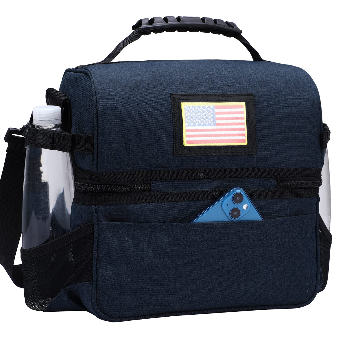 MIER insulated liner aids temperature control and keeps meals fresh.