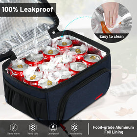 MIER lunch bag rear pocket with card holder for essentials.
