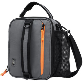 MIER expandable lunch bag front view shows compact carry and expansion