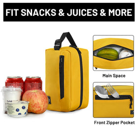 MIER freezable snack bag small yellow compact size fits in bags.