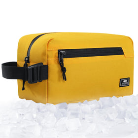 MIER freezable snack bag small yellow front view keeps meals cool on the go.