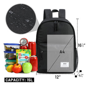 MIER insulated backpack cooler with adjustable padded straps for comfortable all-day carry