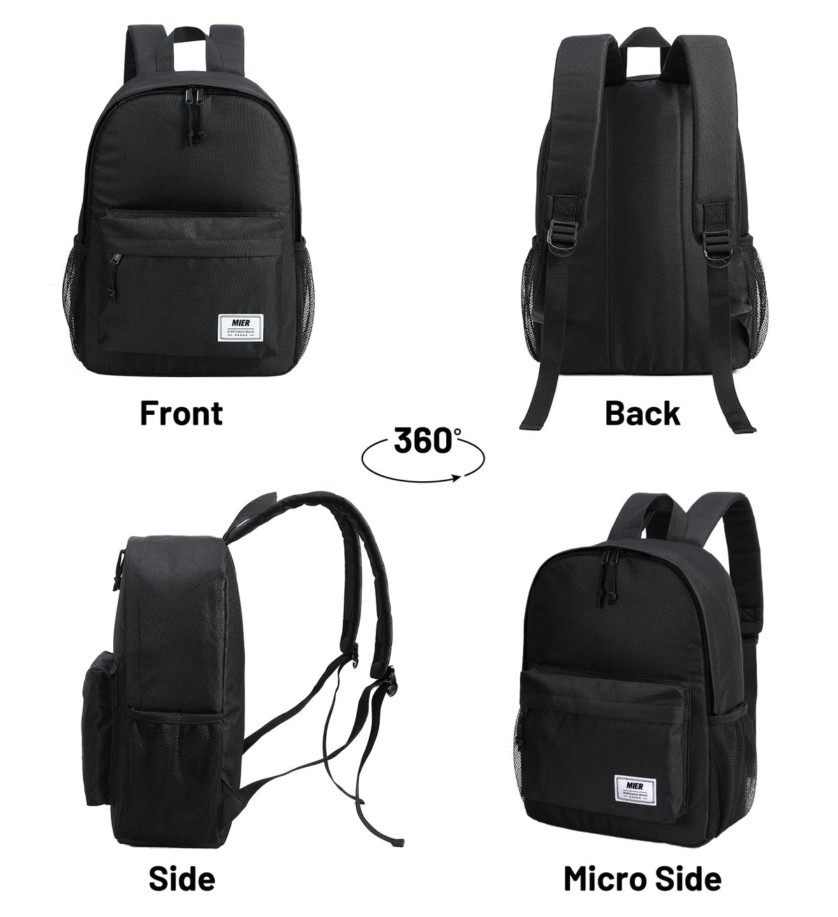 MIER insulated backpack cooler with leakproof liner for clean, spill-free meals