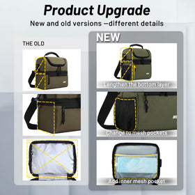 MIER two side mesh pockets fit small water bottles or drinks.