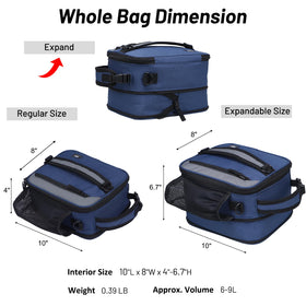 MIER insulated lunch tote keeps food cool for hours.
